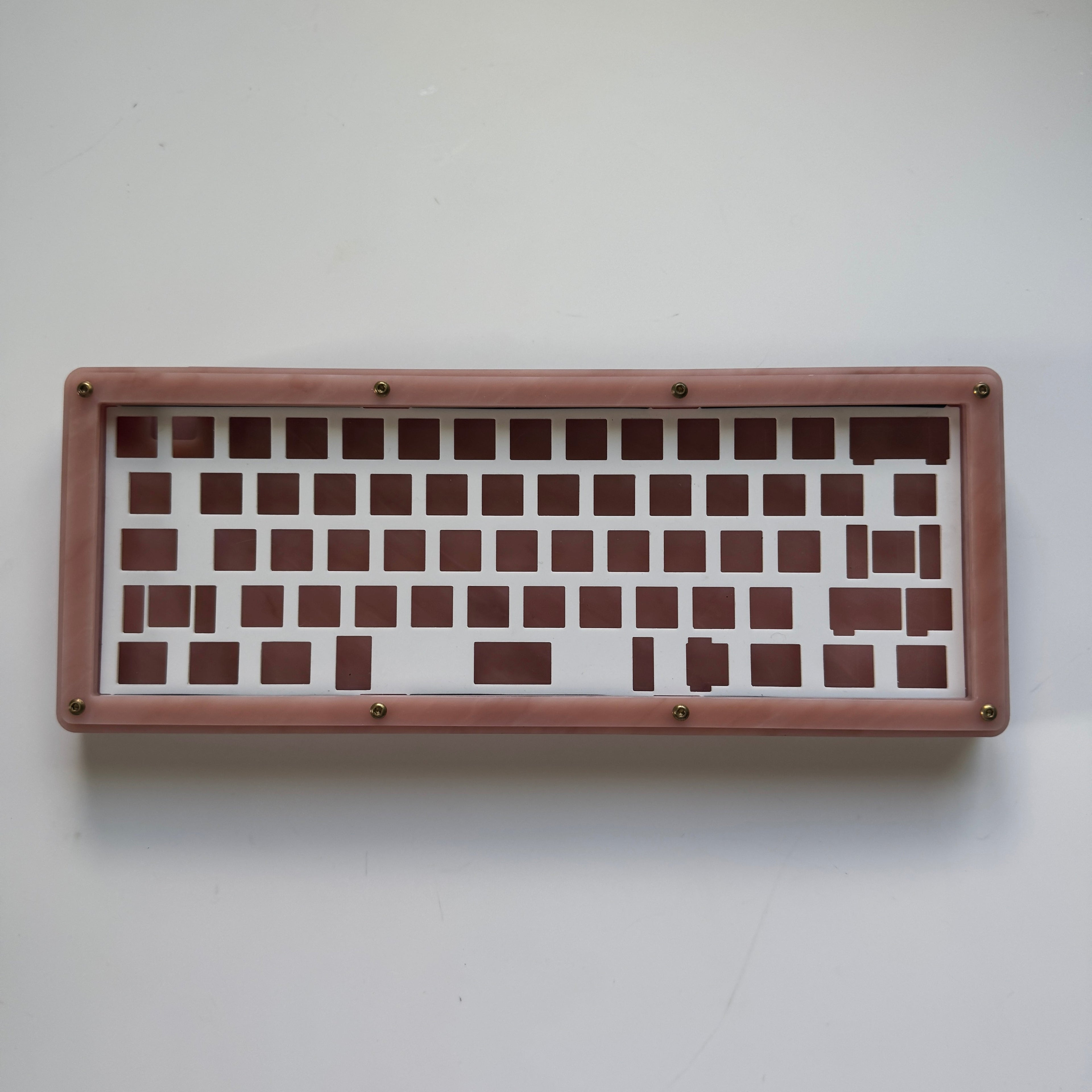 60% Pink Marble Gasket Mount Case