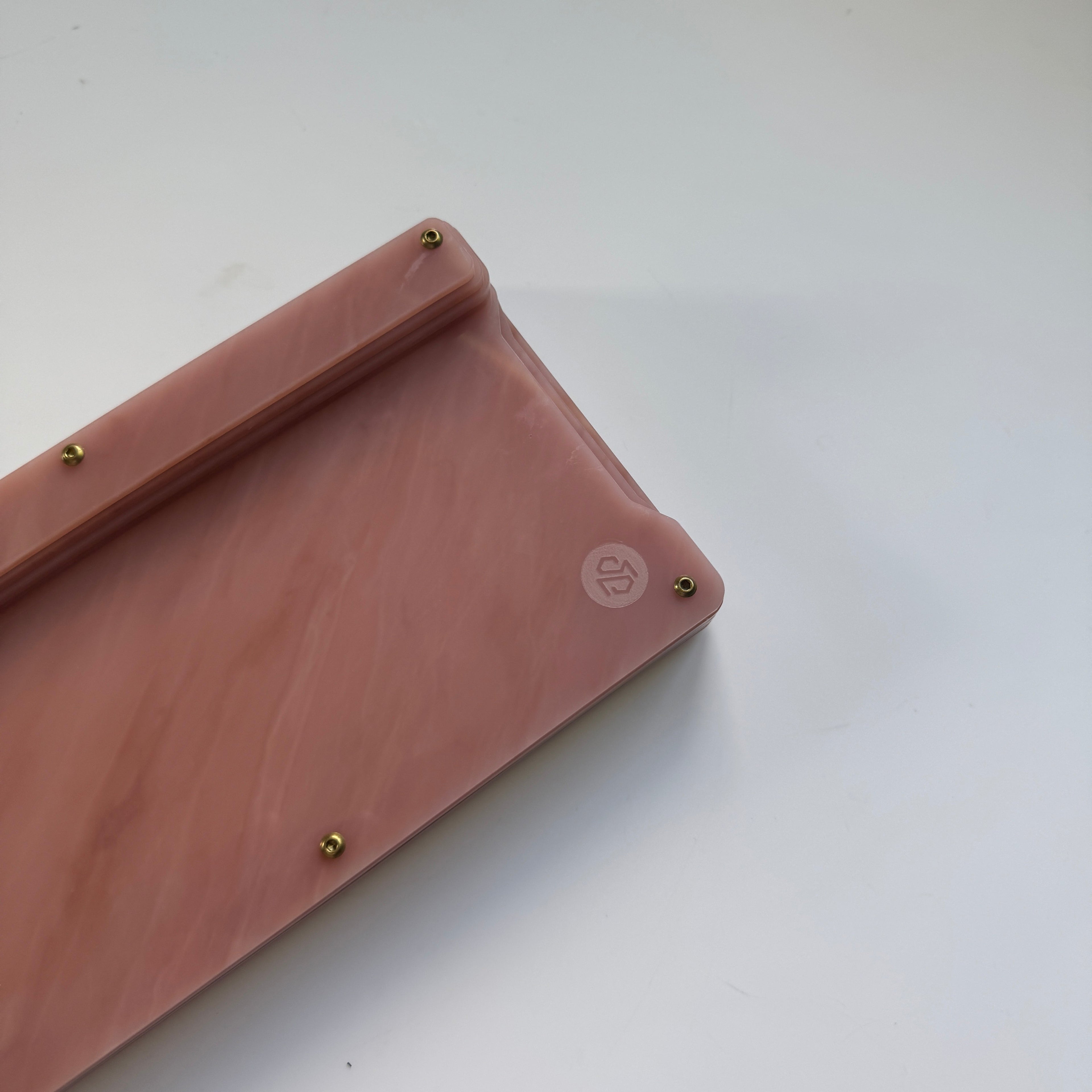 60% Pink Marble Gasket Mount Case